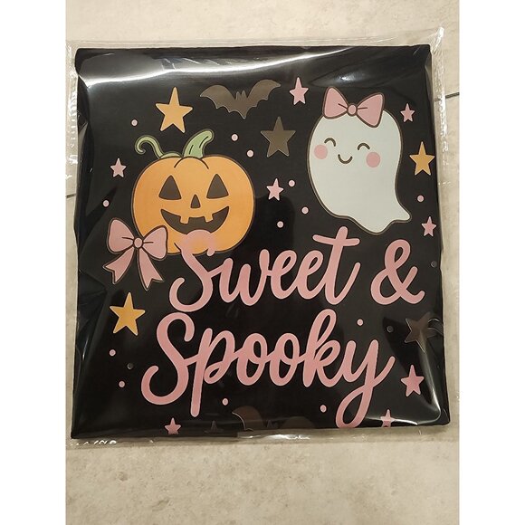 Sweet & Spooky Kids Size Small Halloween Pumpkin & Ghost Adorable Trick or Treat - Picture 4 of 6